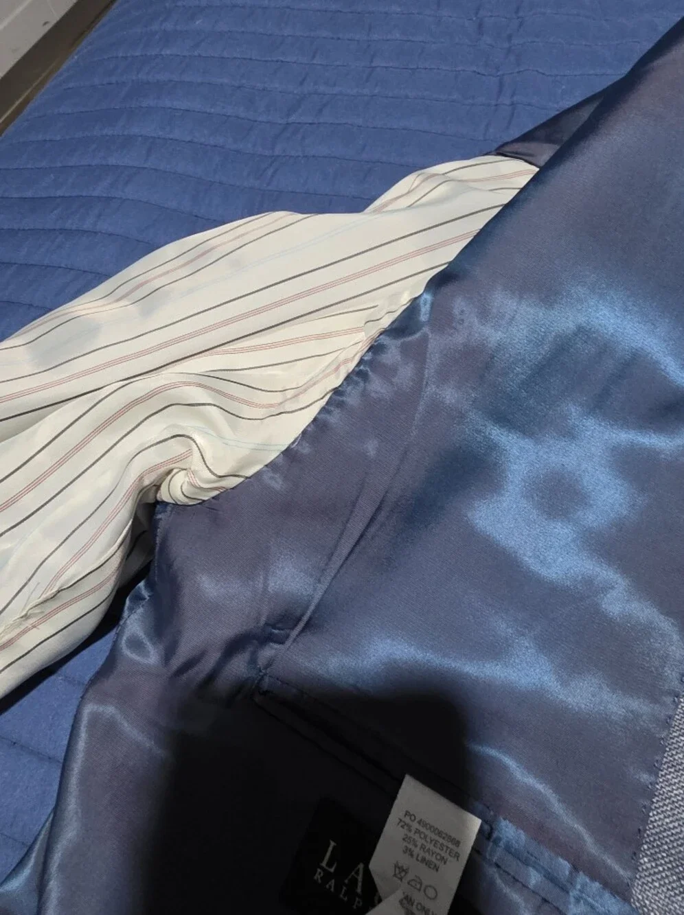 Lauren Ralph Lauren Light Blue  Men's Suit Jacket Size 42R